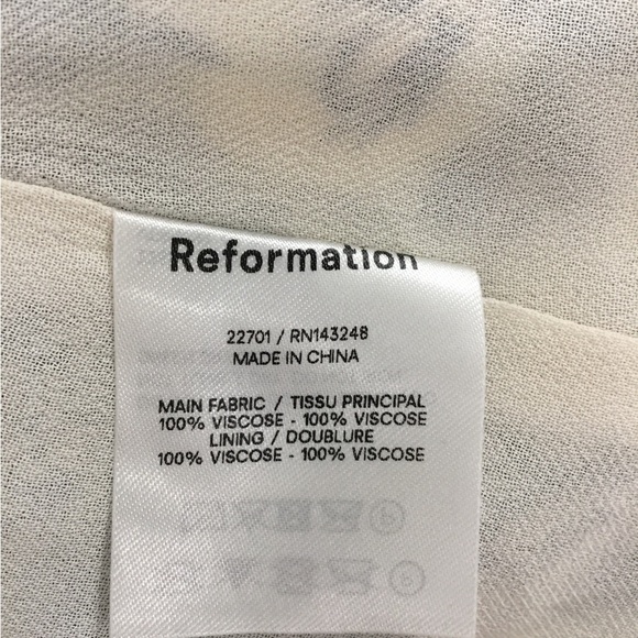 Reformation Floral Blue and White Women's Dress - Picture 5 of 6